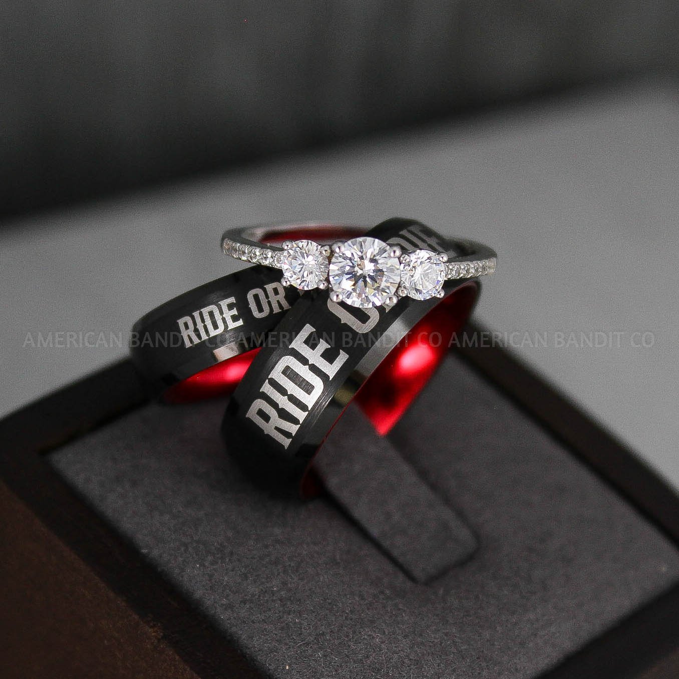 IMG_3316.jpg Ride or Die Rings, Ride or Die, Ride or Die Wedding Rings, Ride or Die Wedding Bands, Black Wedding Rings, Black Wedding Bands, Biker Rings - Image 1