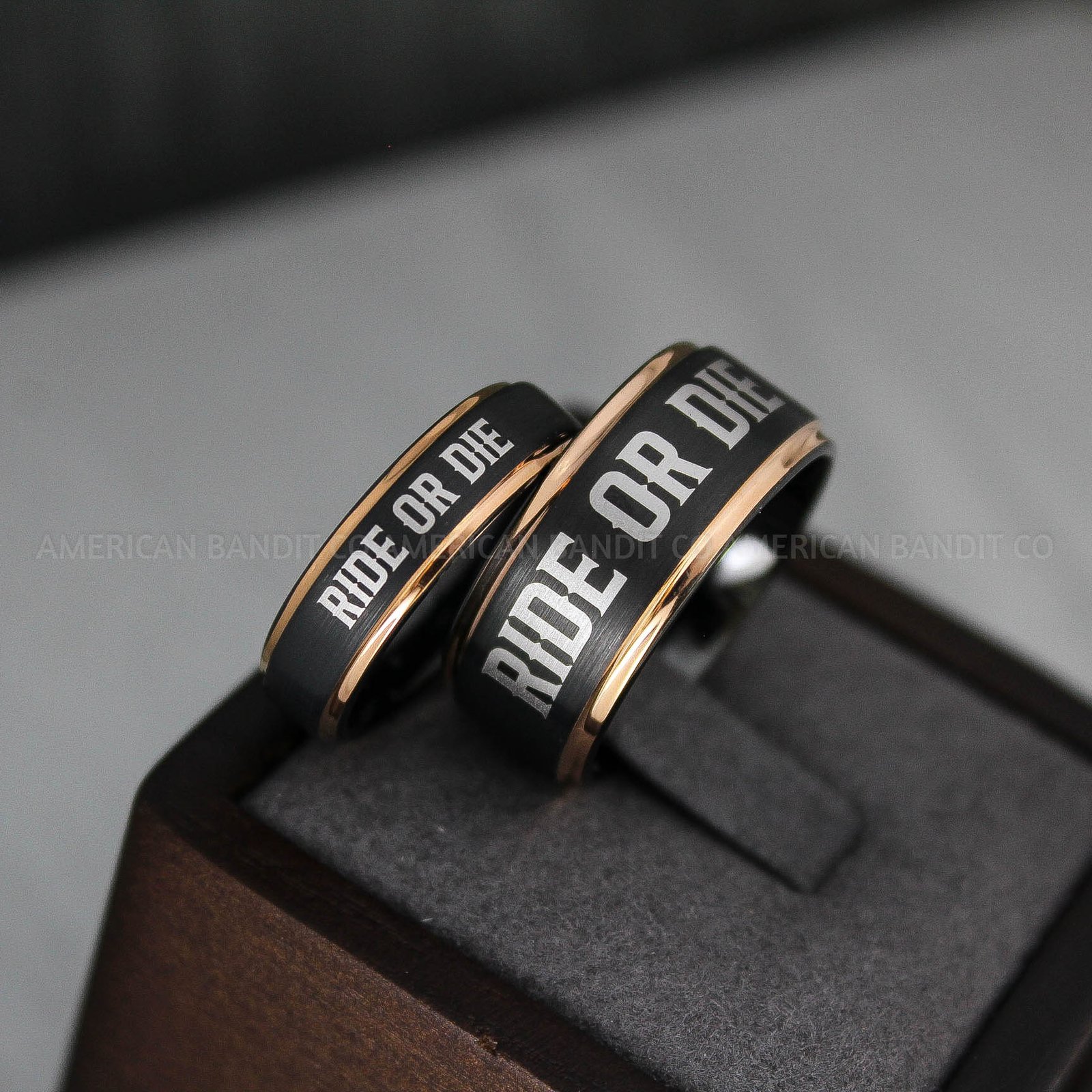 IMG_3424.jpg Ride or Die Rings, Ride or Die, Ride or Die Wedding Rings, Ride or Die Wedding Bands, Black Wedding Rings, Black Wedding Bands, Biker Rings - Image 3