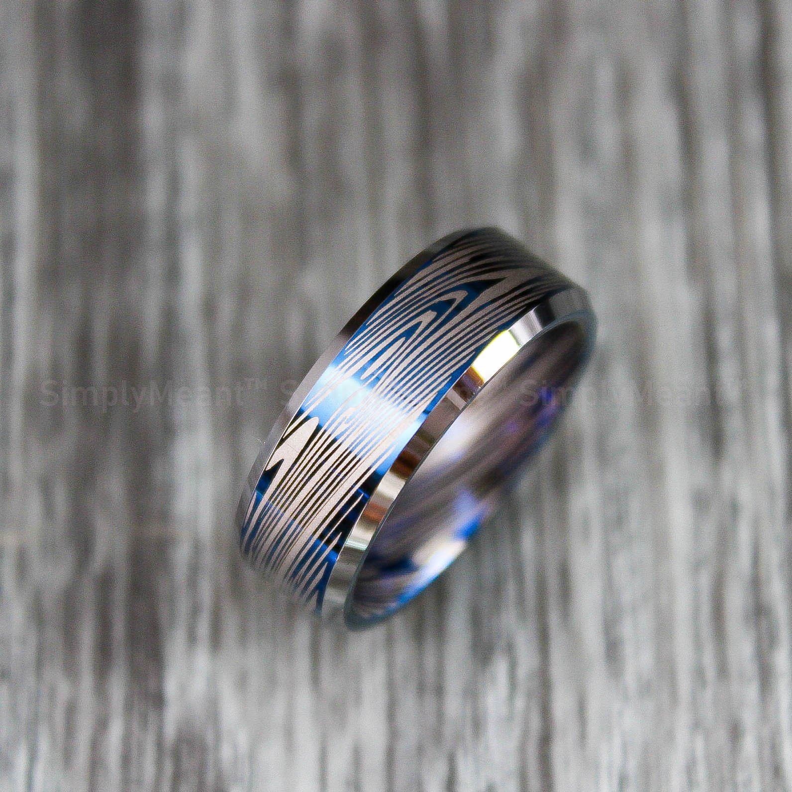 IMG_1589 Damascus Steel Ring, Damascus Steel Wedding Band, Damascus Steel Wedding Ring - Image 1