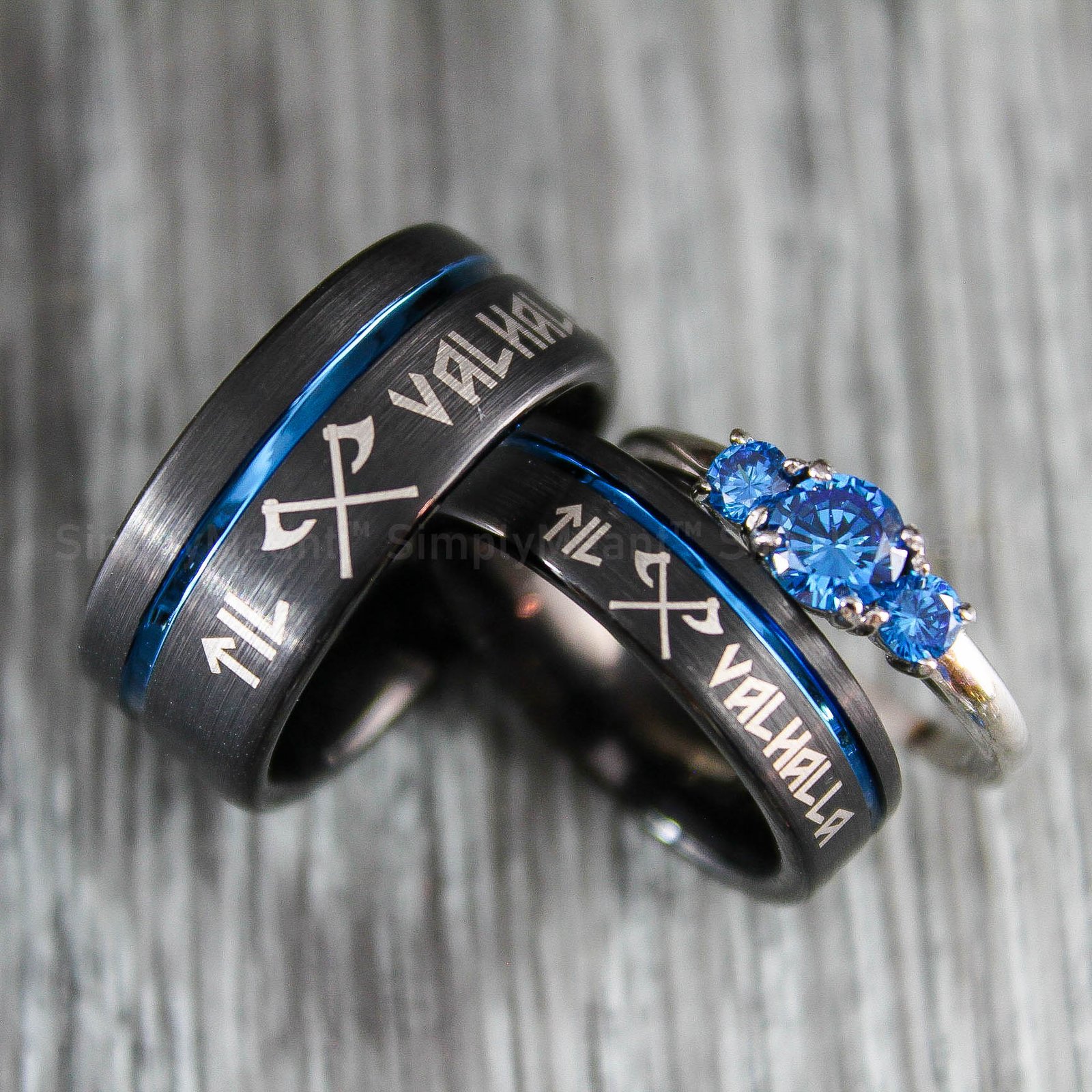 IMG_1611 Til Valhalla Rings, Til Valhalla Wedding Bands, Vikings Couple Rings - Image 1