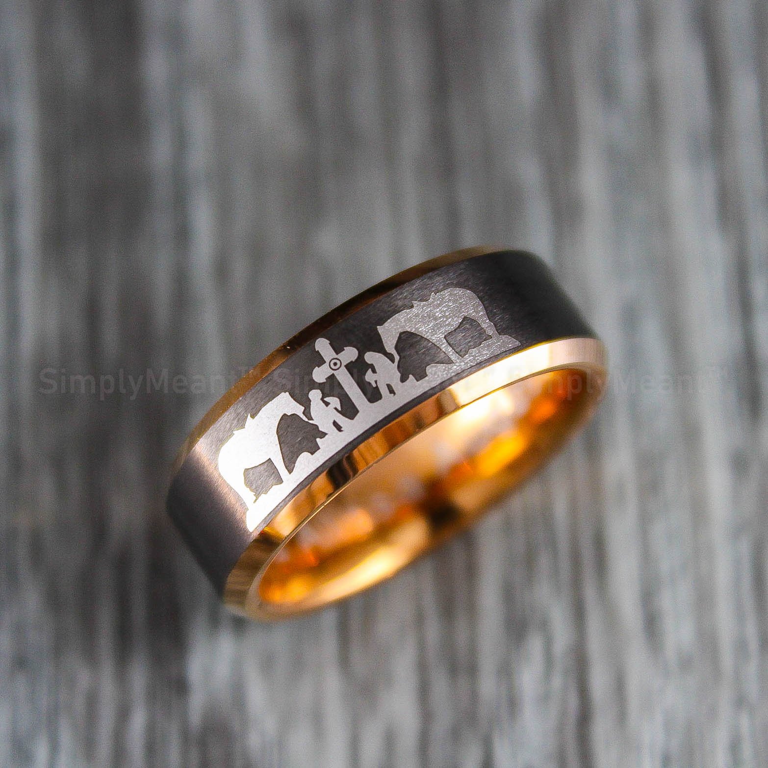 IMG_1624 Praying Cowboys Ring, Cowboys Wedding Band, Praying Cowboys Wedding Band - Image 1
