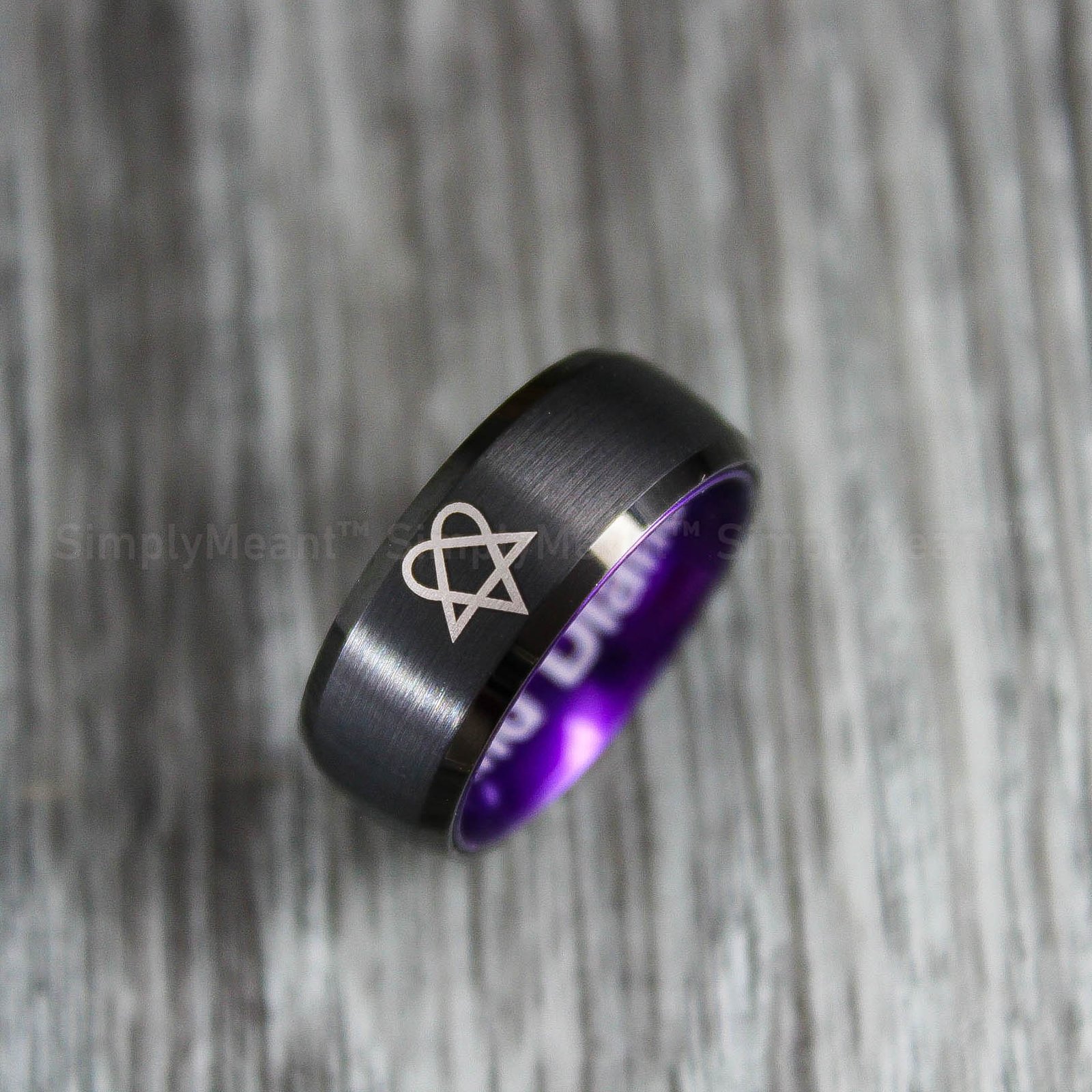 IMG_1639 Heartagram Ring, Heartagram Jewelry, Ville Valo Ring, HIM Ring - Image 1