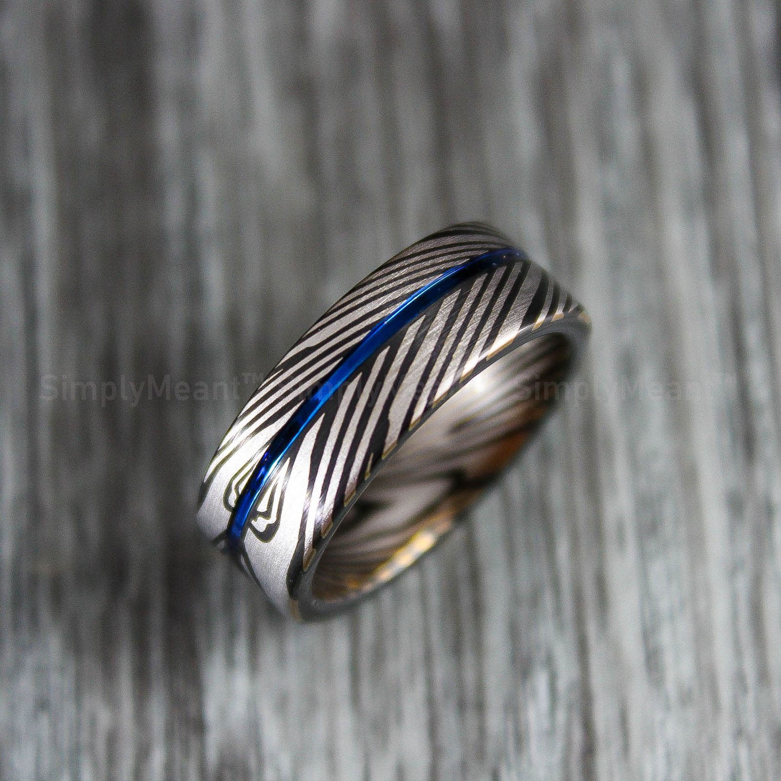 IMG_1641 Damascus Steel Ring, Damascus Steel Wedding Band, Damascus Steel Wedding Ring - Image 1