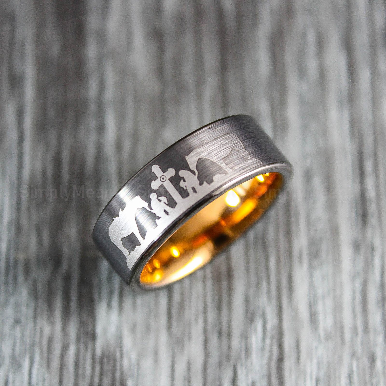 IMG_1673 Praying Cowboys Ring, Cowboys Wedding Band, Praying Cowboys Wedding Band - Image 1