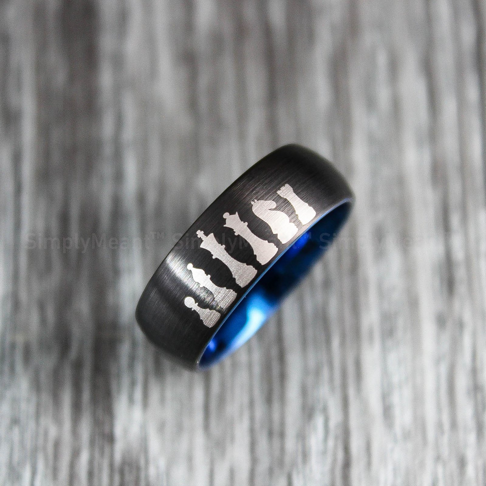 IMG_1680 Chess Ring, Chess Wedding Band, Gaming Wedding Band, Chess Jewelry - Image 1
