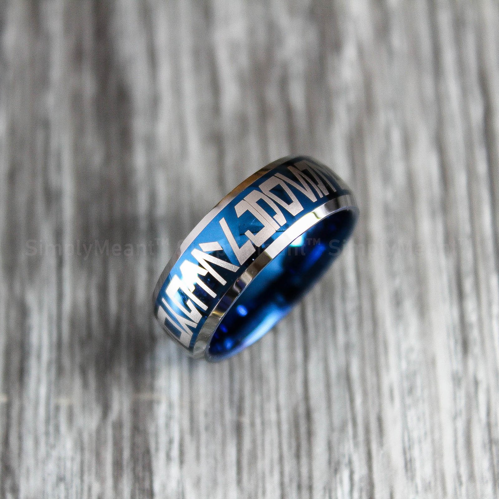 IMG_1706 Aurebesh Wedding Rings, Star Wars Wedding Rings, Aurebesh Jewelry, Aurebesh Rings - Image 4
