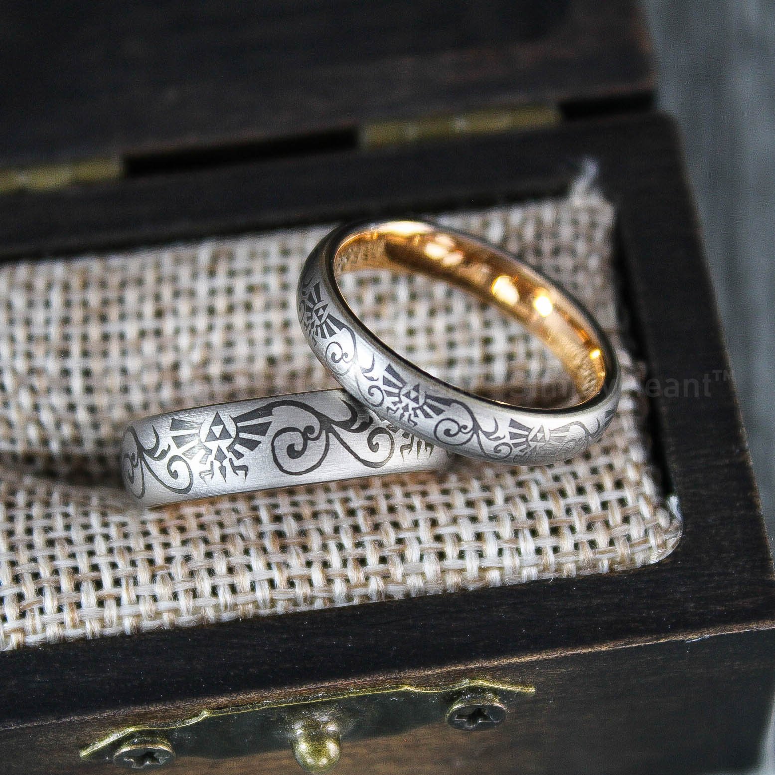 IMG_1803 Zelda Wedding Ring, Legend of Zelda Wedding Ring, Zelda Jewelry, Gamer Ring - Image 5