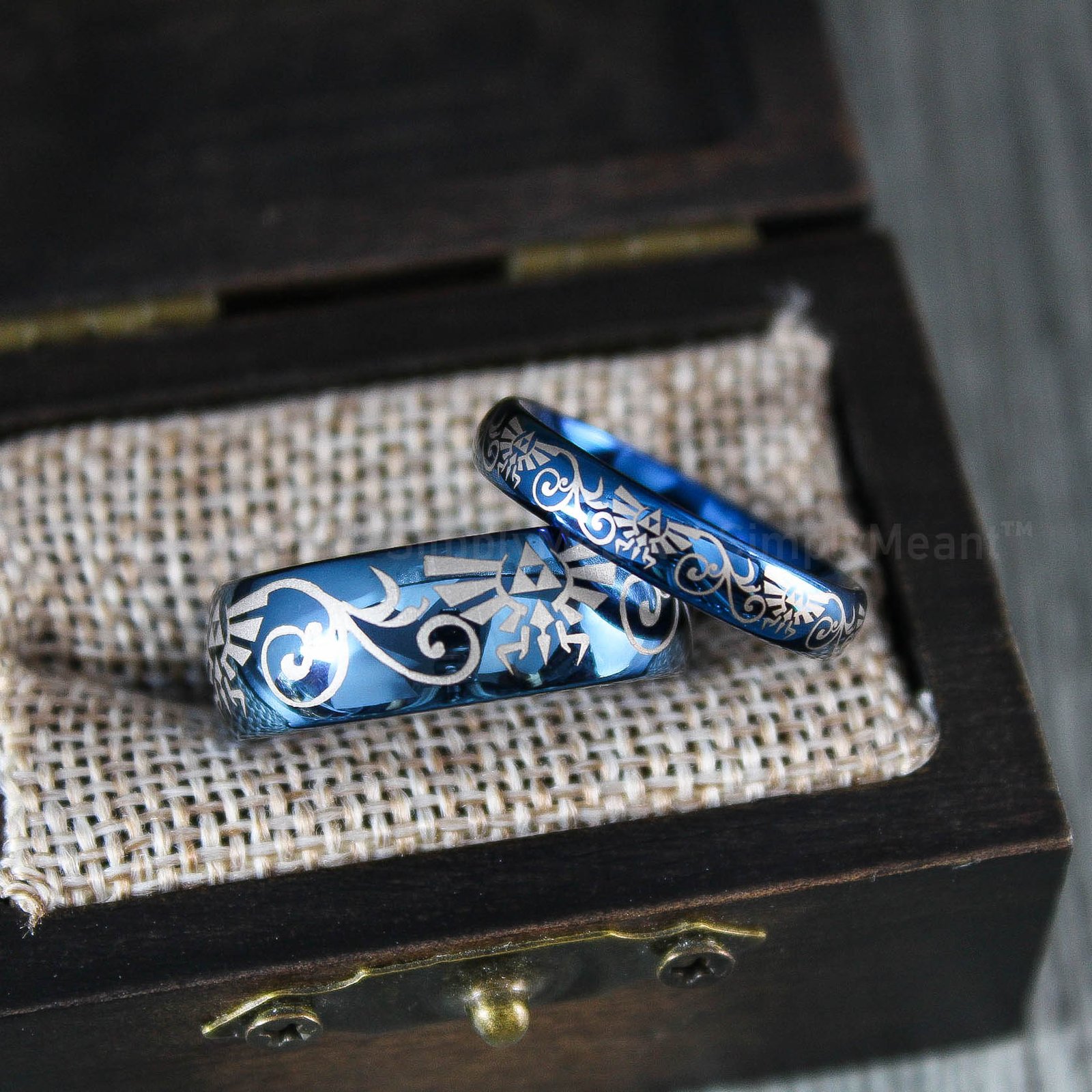 IMG_1830 Zelda Wedding Rings, Legend of Zelda Wedding Rings, Zelda Jewelry, Gamer Rings - Image 4
