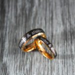 Forever and Always Ring, Black Wedding Bands, Forever and Always Wedding Band - Image 3