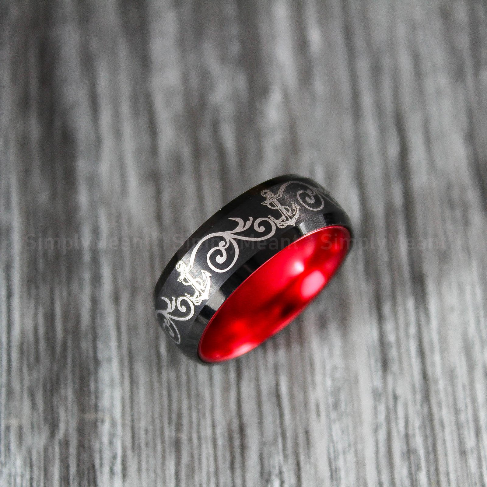 IMG_1841 Anchor Wedding Rings, Nautical Wedding Rings, Anchor Jewelry, Anchor Rings - Image 4