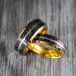 Barbed Wire Rings, Black Wedding Bands, Couple Ring Set, Matching Couple Rings - Image 3