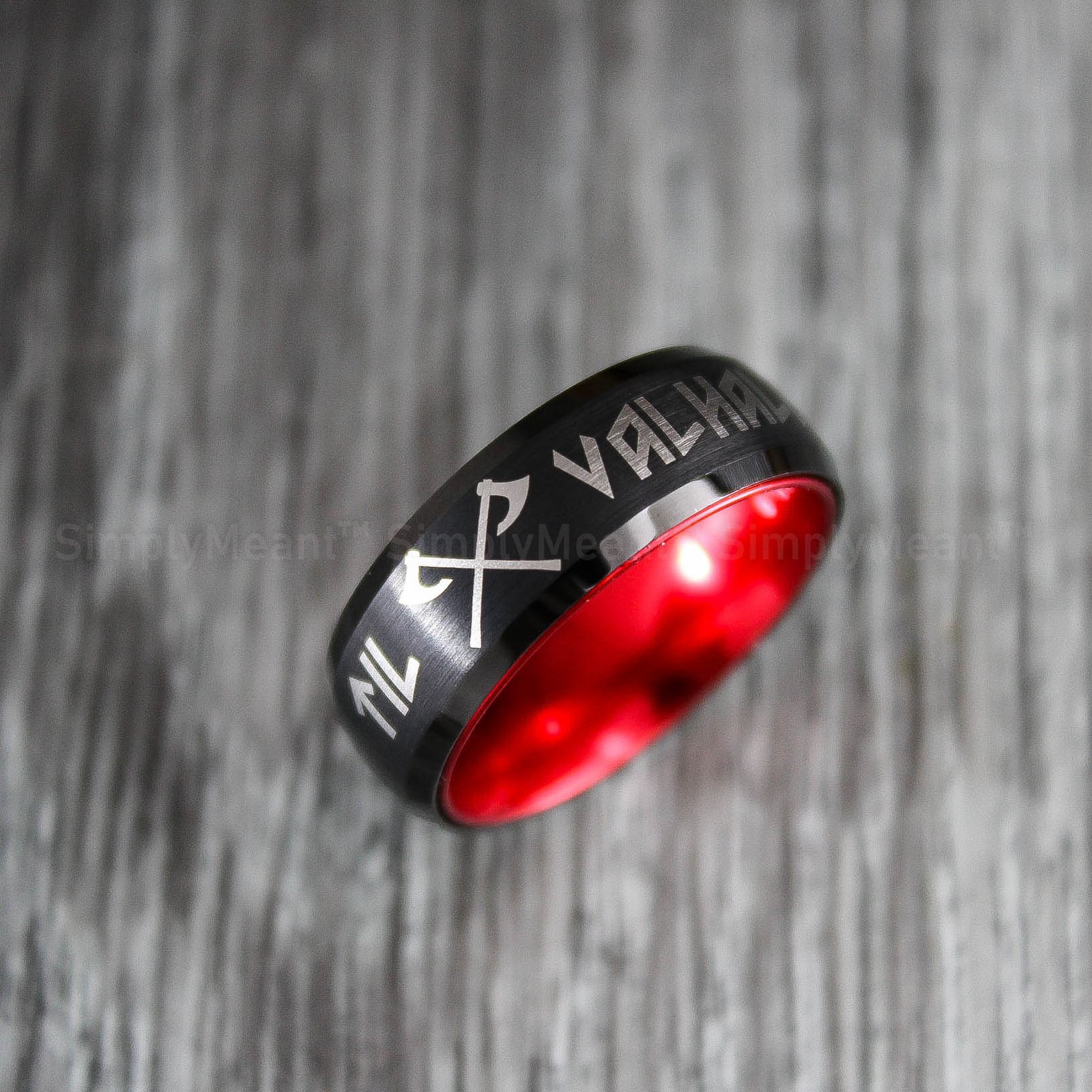 IMG_1866 Til Valhalla Rings, Til Valhalla Wedding Bands, Vikings Couple Rings - Image 4